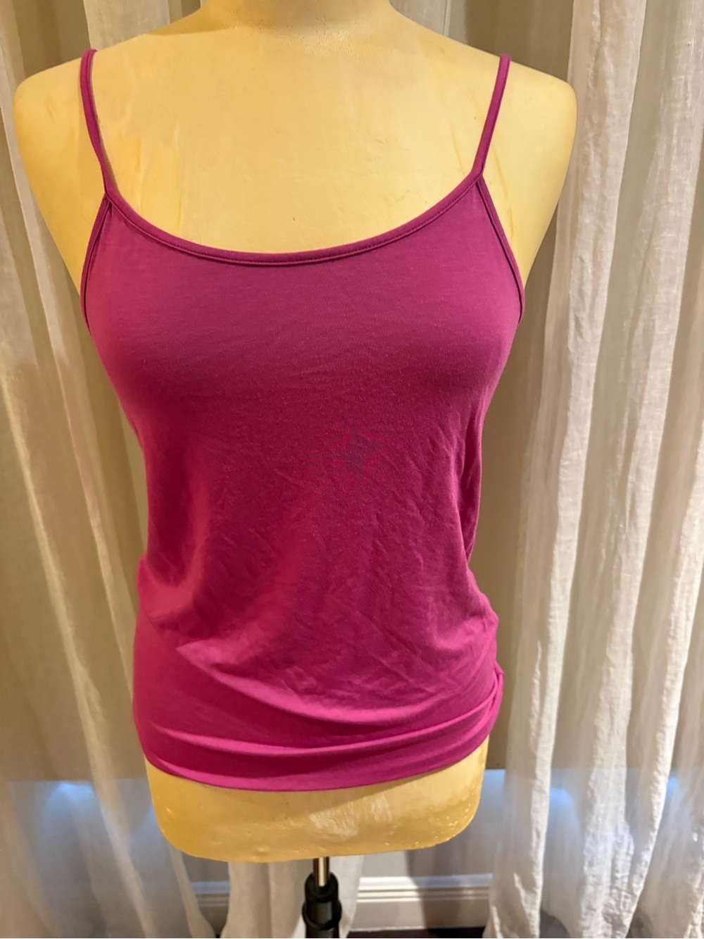 hinge Hot Pink Slim Spaghetti Strap Camisole